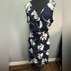Jacqueline de Yong Floral Print Sleeveless Dress with Pockets